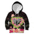 Polynesia Valentine's Day Kid Hoodie Hammerhead Shark Plumeria With Polynesian Pattern