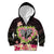 Polynesia Valentine's Day Kid Hoodie Hammerhead Shark Plumeria With Polynesian Pattern