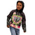 Polynesia Valentine's Day Kid Hoodie Hammerhead Shark Plumeria With Polynesian Pattern