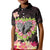 Polynesia Valentine's Day Kid Polo Shirt Hammerhead Shark Plumeria With Polynesian Pattern