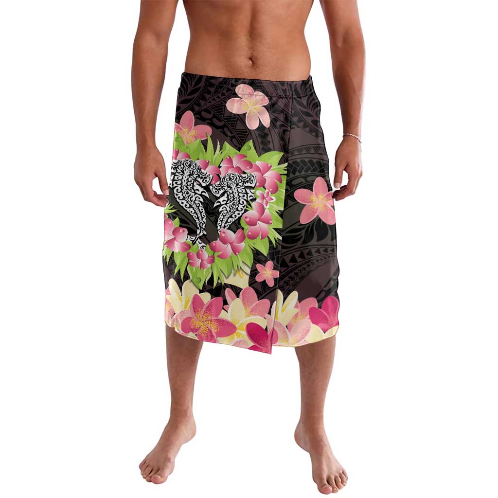 Polynesia Valentine's Day Lavalava Hammerhead Shark Plumeria With Polynesian Pattern