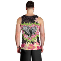 Polynesia Valentine's Day Men Tank Top Hammerhead Shark Plumeria With Polynesian Pattern LT14 - Polynesian Pride