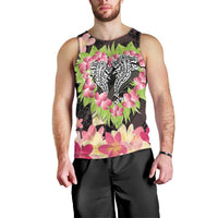 Polynesia Valentine's Day Men Tank Top Hammerhead Shark Plumeria With Polynesian Pattern LT14 - Polynesian Pride