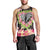 Polynesia Valentine's Day Men Tank Top Hammerhead Shark Plumeria With Polynesian Pattern