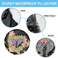 Polynesia Valentine's Day Spare Tire Cover Hammerhead Shark Plumeria With Polynesian Pattern LT14 - Polynesian Pride