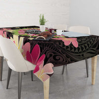 Polynesia Valentine's Day Tablecloth Hammerhead Shark Plumeria With Polynesian Pattern LT14 - Polynesian Pride