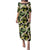 Black Hawaii Plumeria Lei With Tropical Leaves Family Matching Puletasi and Hawaiian Shirt