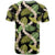 Black Hawaii Plumeria Lei With Tropical Leaves T Shirt