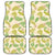 Beige Hawaii Plumeria Lei With Tropical Leaves Car Mats