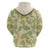 Beige Hawaii Plumeria Lei With Tropical Leaves Hoodie