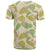 Beige Hawaii Plumeria Lei With Tropical Leaves T Shirt