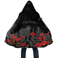 Personalised New Zealand ANZAC Day Cloak Lest We Forget Soldier Memorial LT15 Unisex Black - Polynesian Pride