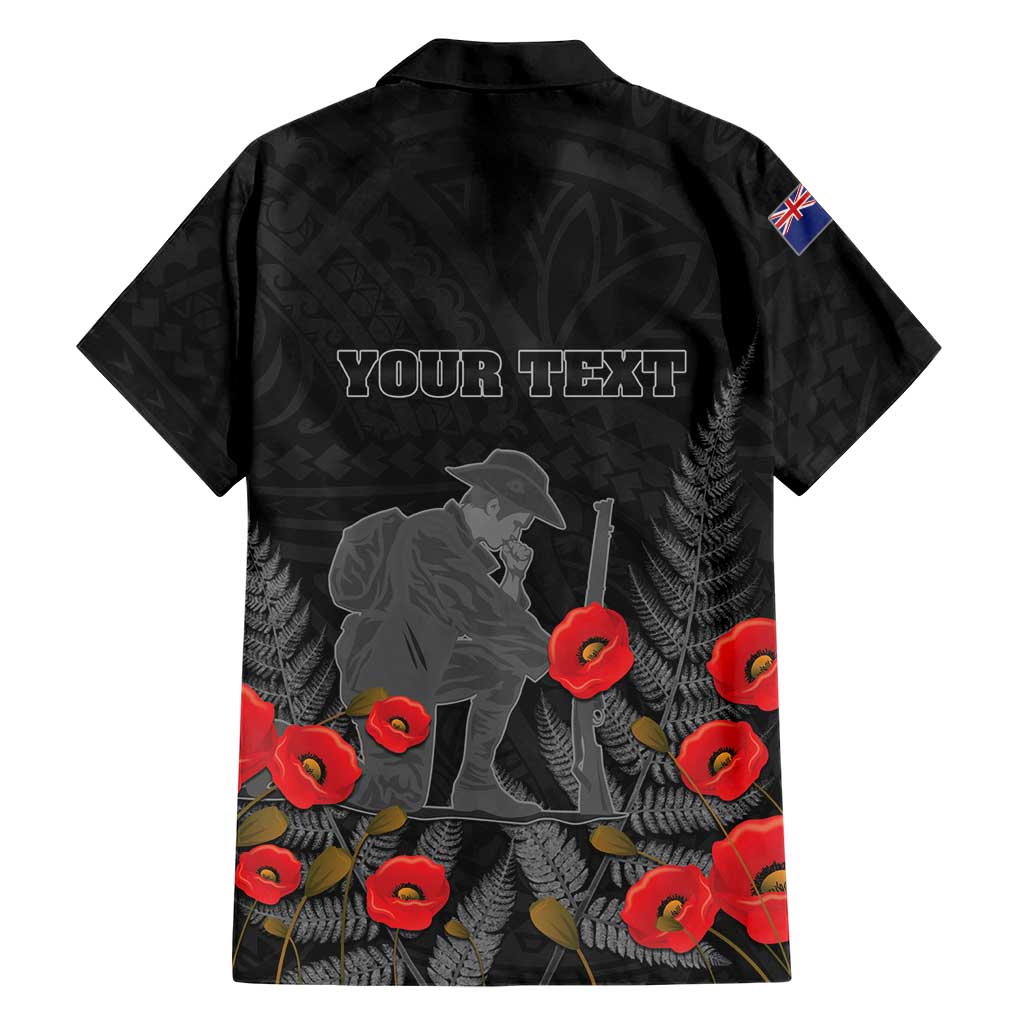 Personalised New Zealand ANZAC Day Hawaiian Shirt Lest We Forget Soldier Memorial LT15 - Polynesian Pride