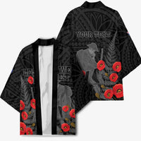 Personalised New Zealand ANZAC Day Kimono Lest We Forget Soldier Memorial LT15 - Polynesian Pride