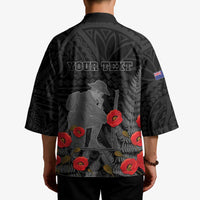 Personalised New Zealand ANZAC Day Kimono Lest We Forget Soldier Memorial LT15 - Polynesian Pride