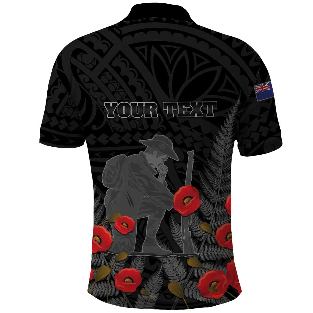 Personalised New Zealand ANZAC Day Polo Shirt Lest We Forget Soldier Memorial LT15 - Polynesian Pride