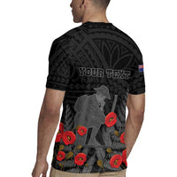 Personalised New Zealand ANZAC Day Rugby Jersey Lest We Forget Soldier Memorial LT15 - Polynesian Pride