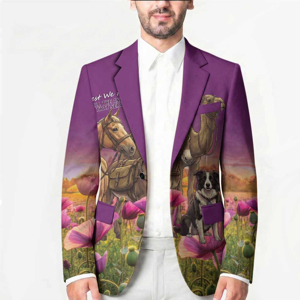 ANZAC Day Blazer Lest We Forget The Animals Of War LT15 - Polynesian Pride