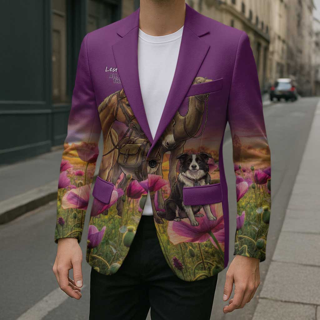 ANZAC Day Blazer Lest We Forget The Animals Of War LT15 - Polynesian Pride