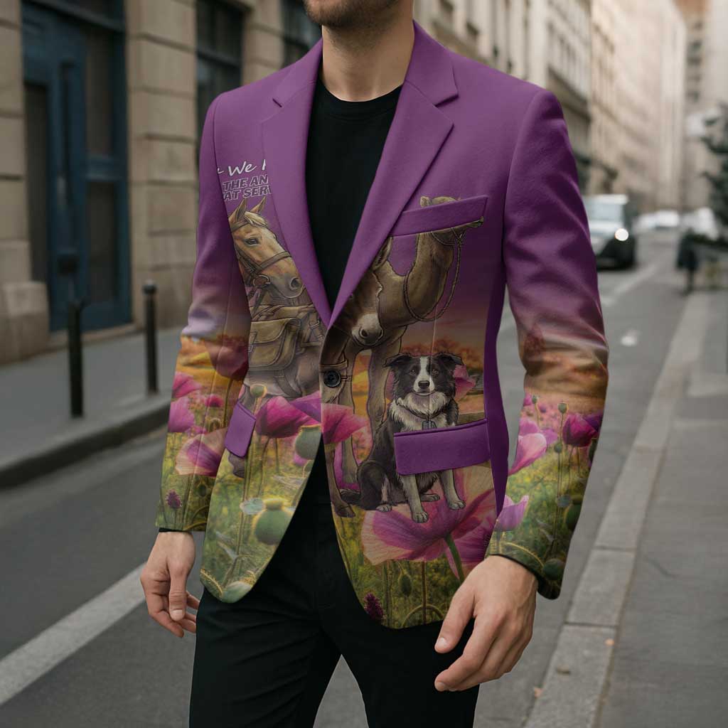 ANZAC Day Blazer Lest We Forget The Animals Of War LT15 - Polynesian Pride
