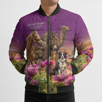 ANZAC Day Bomber Puffer Jacket Lest We Forget The Animals Of War LT15 - Polynesian Pride