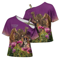 ANZAC Day Cross Shoulder Shirt Lest We Forget The Animals Of War LT15 - Polynesian Pride