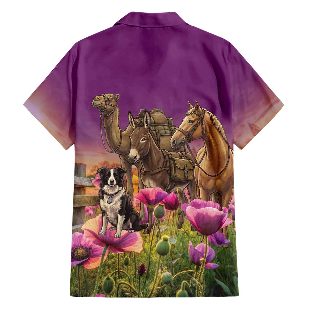 ANZAC Day Hawaiian Shirt Lest We Forget The Animals Of War