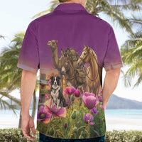 ANZAC Day Hawaiian Shirt Lest We Forget The Animals Of War