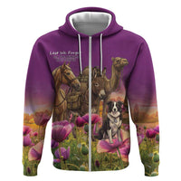 ANZAC Day Hoodie Lest We Forget The Animals Of War