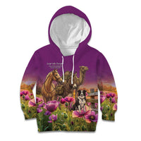 ANZAC Day Kid Hoodie Lest We Forget The Animals Of War