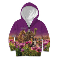 ANZAC Day Kid Hoodie Lest We Forget The Animals Of War