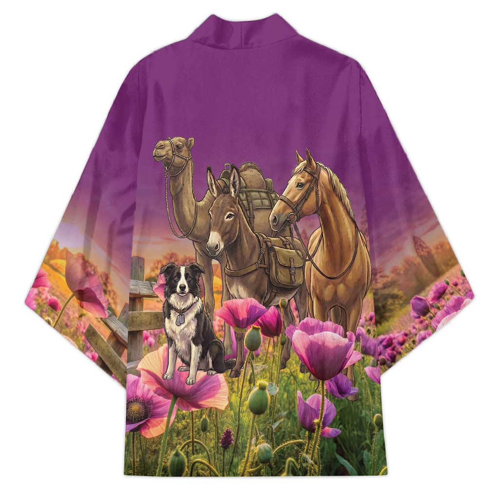 ANZAC Day Kimono Lest We Forget The Animals Of War