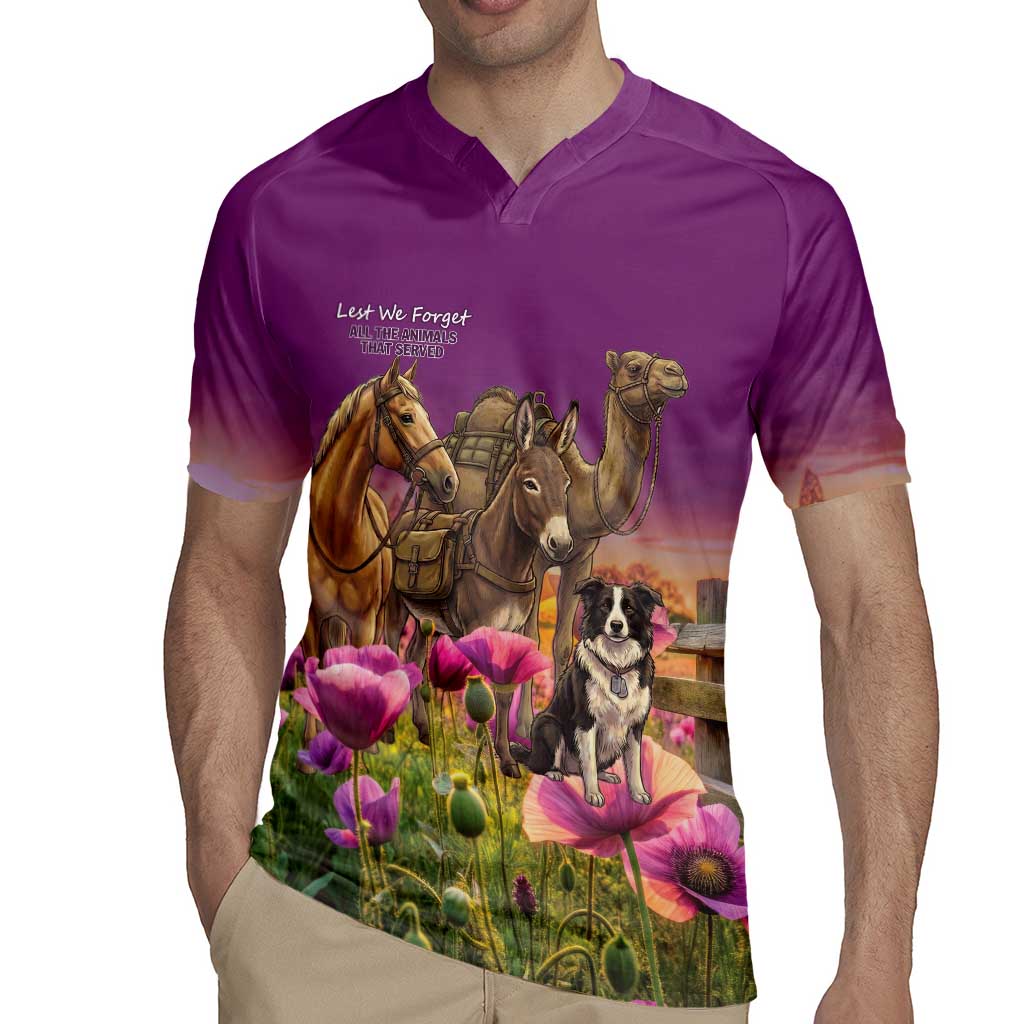 ANZAC Day Rugby Jersey Lest We Forget The Animals Of War LT15 - Polynesian Pride