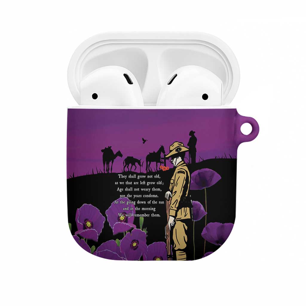 ANZAC Soldier and War Animals AirPods Case We Will Remember Them