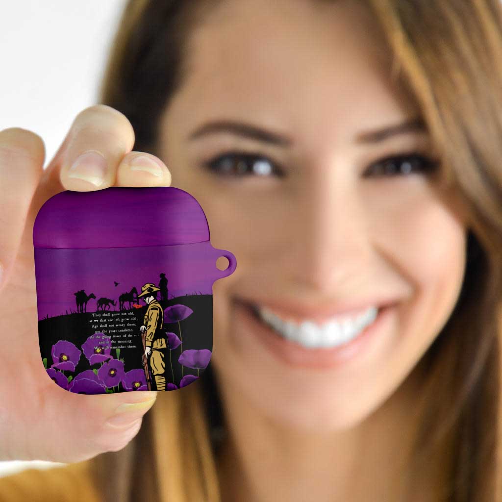 ANZAC Soldier and War Animals AirPods Case We Will Remember Them