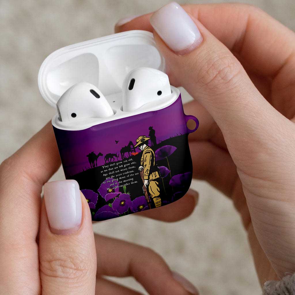 ANZAC Soldier and War Animals AirPods Case We Will Remember Them