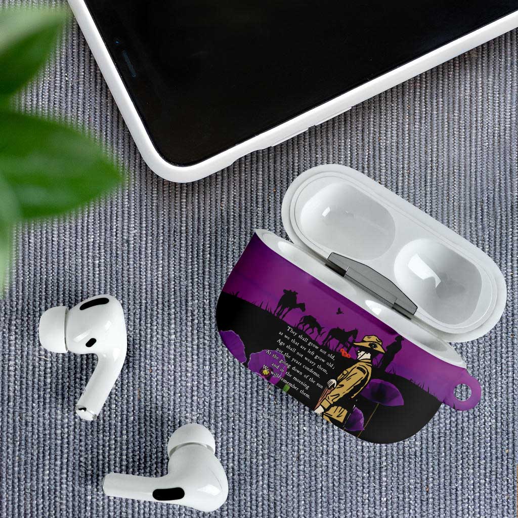 ANZAC Soldier and War Animals AirPods Case We Will Remember Them