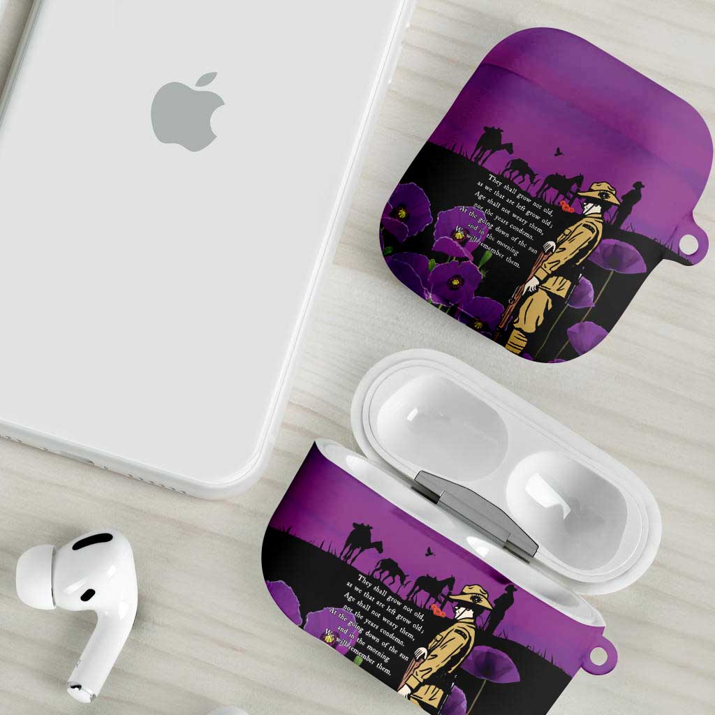 ANZAC Soldier and War Animals AirPods Case We Will Remember Them