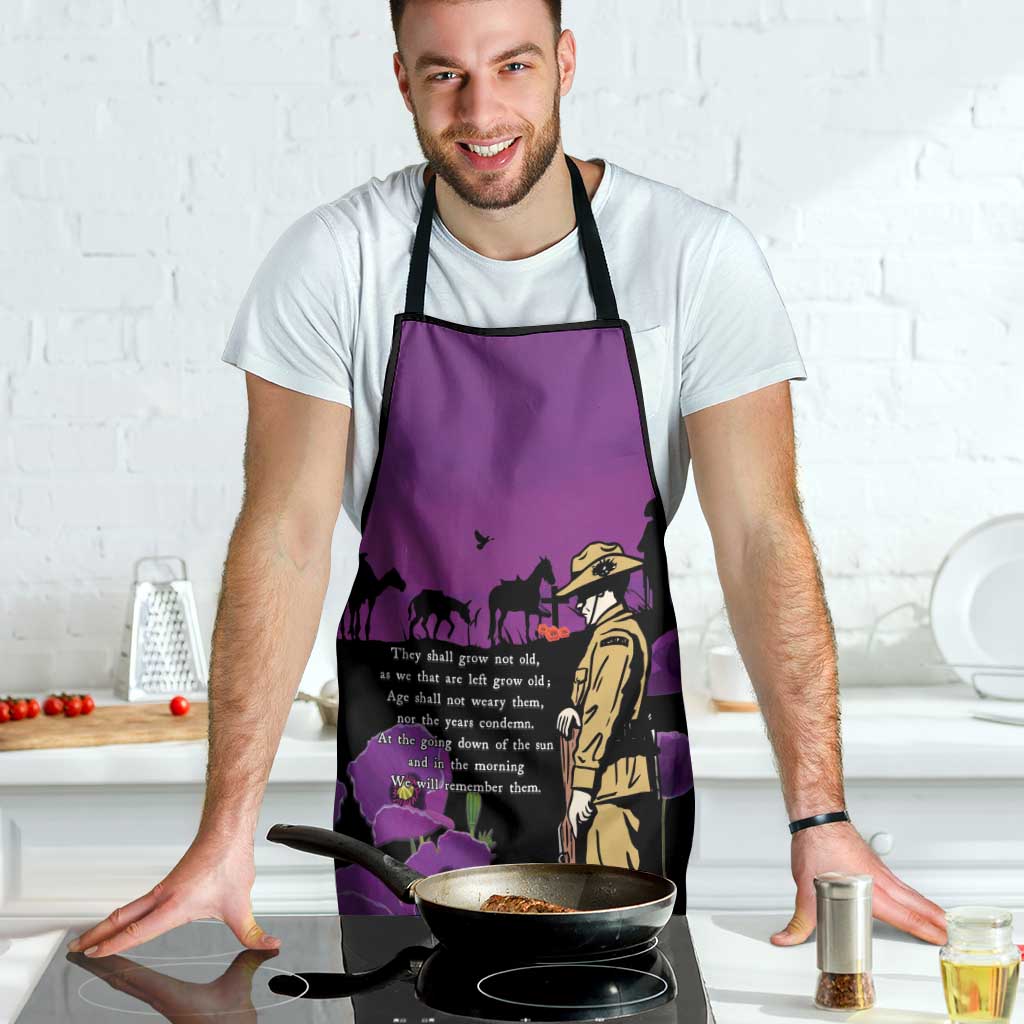 ANZAC Soldier and War Animals Apron We Will Remember Them LT15 - Polynesian Pride