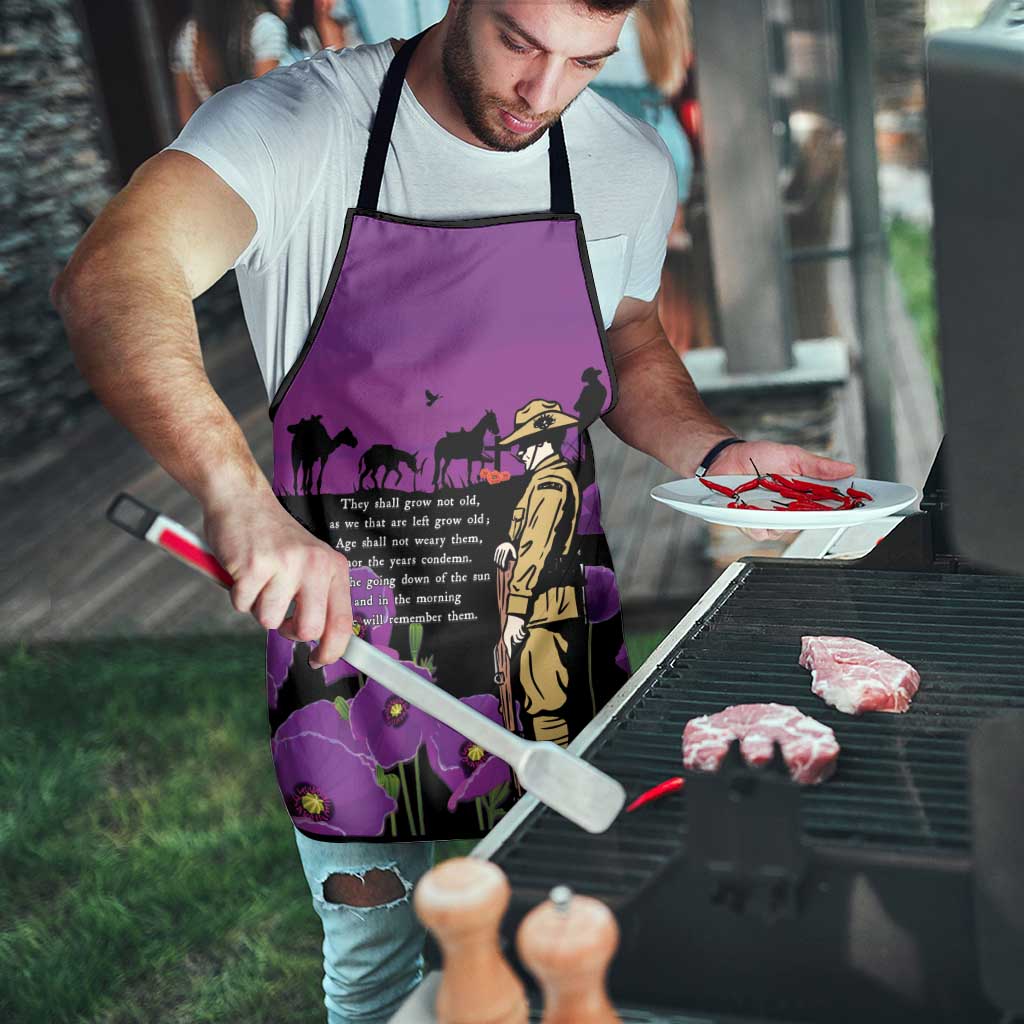 ANZAC Soldier and War Animals Apron We Will Remember Them LT15 - Polynesian Pride