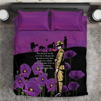 ANZAC Soldier and War Animals Bedding Set We Will Remember Them LT15 Purple - Polynesian Pride