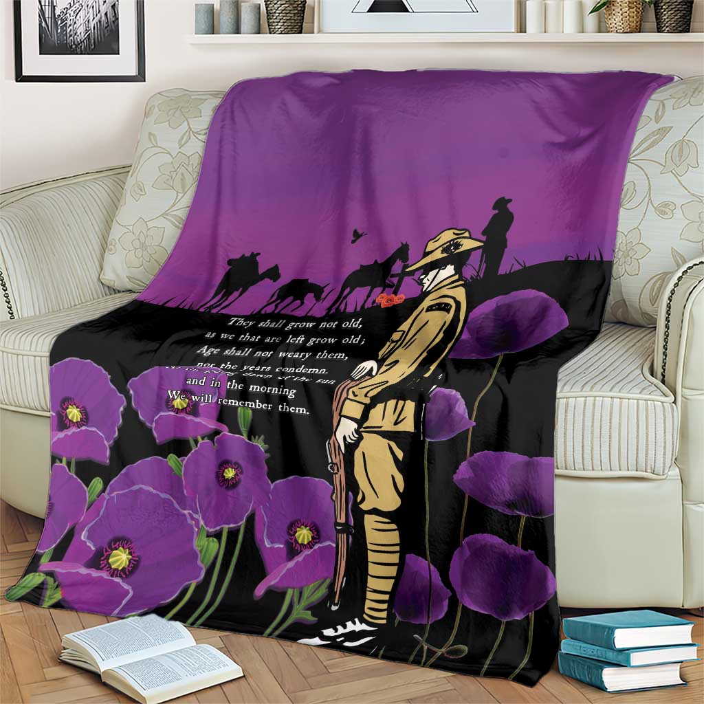 ANZAC Soldier and War Animals Blanket We Will Remember Them LT15 - Polynesian Pride