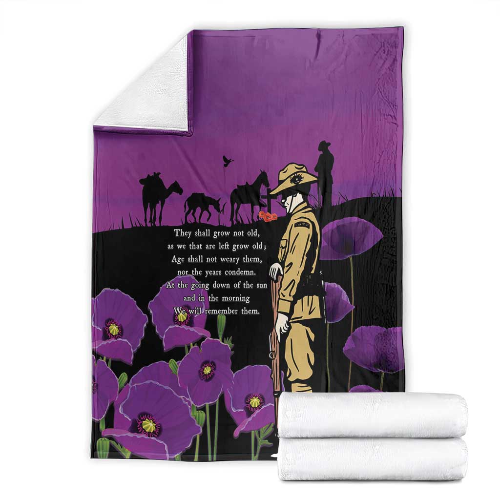ANZAC Soldier and War Animals Blanket We Will Remember Them LT15 - Polynesian Pride