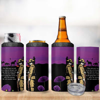 ANZAC Soldier and War Animals 4 in 1 Can Cooler Tumbler We Will Remember Them LT15 - Polynesian Pride