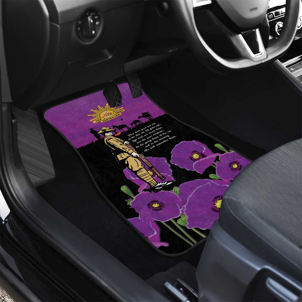 ANZAC Soldier and War Animals Car Mats We Will Remember Them LT15 - Polynesian Pride