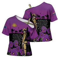 ANZAC Soldier and War Animals Cross Shoulder Shirt We Will Remember Them LT15 - Polynesian Pride