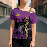 ANZAC Soldier and War Animals Cross Shoulder Shirt We Will Remember Them LT15 - Polynesian Pride