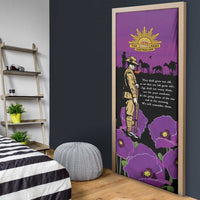 ANZAC Soldier and War Animals Door Cover We Will Remember Them