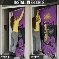 ANZAC Soldier and War Animals Door Cover We Will Remember Them