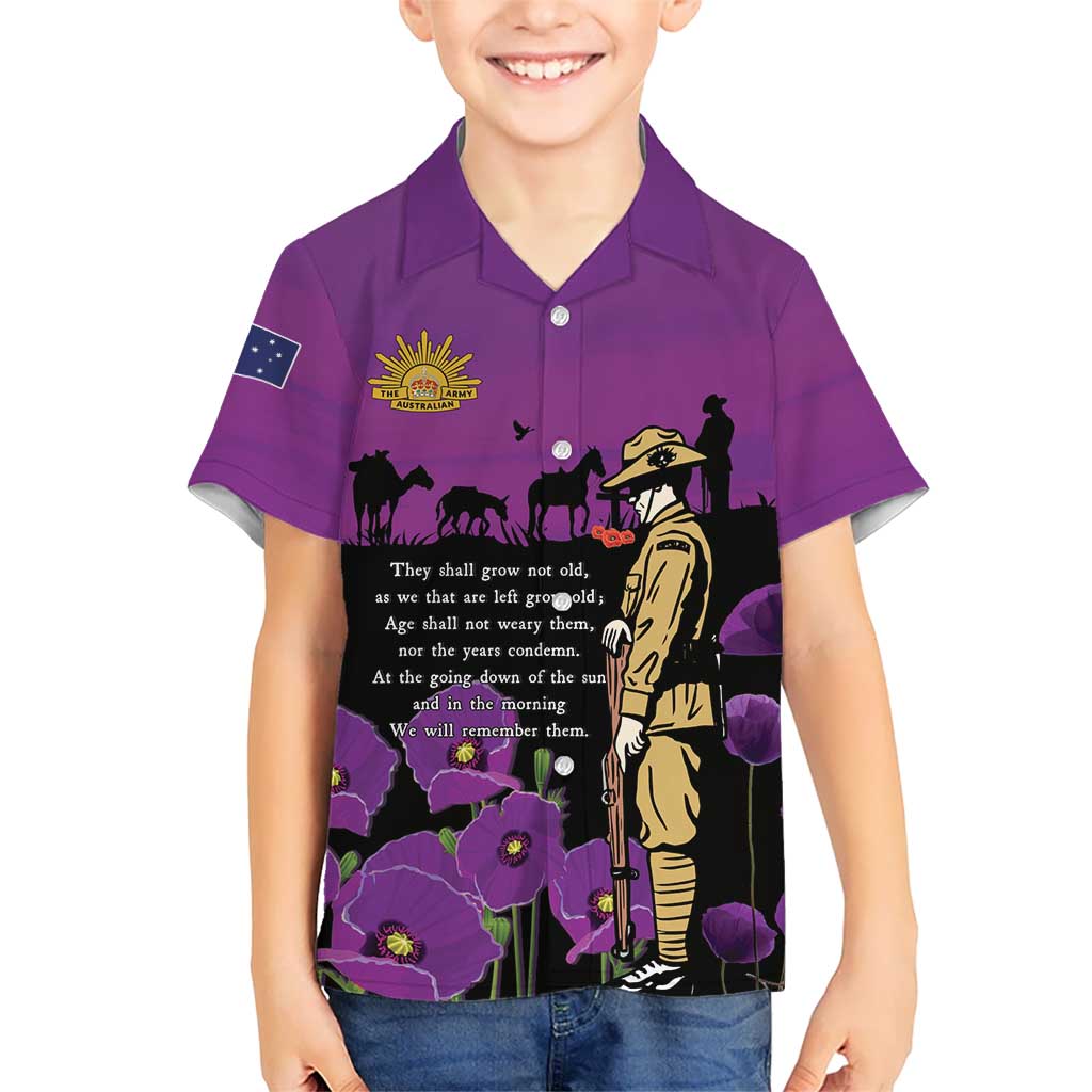 ANZAC Soldier and War Animals Family Matching Puletasi and Hawaiian Shirt We Will Remember Them